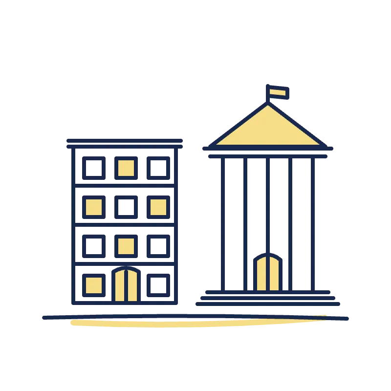 Pictogramme immobilier public et social