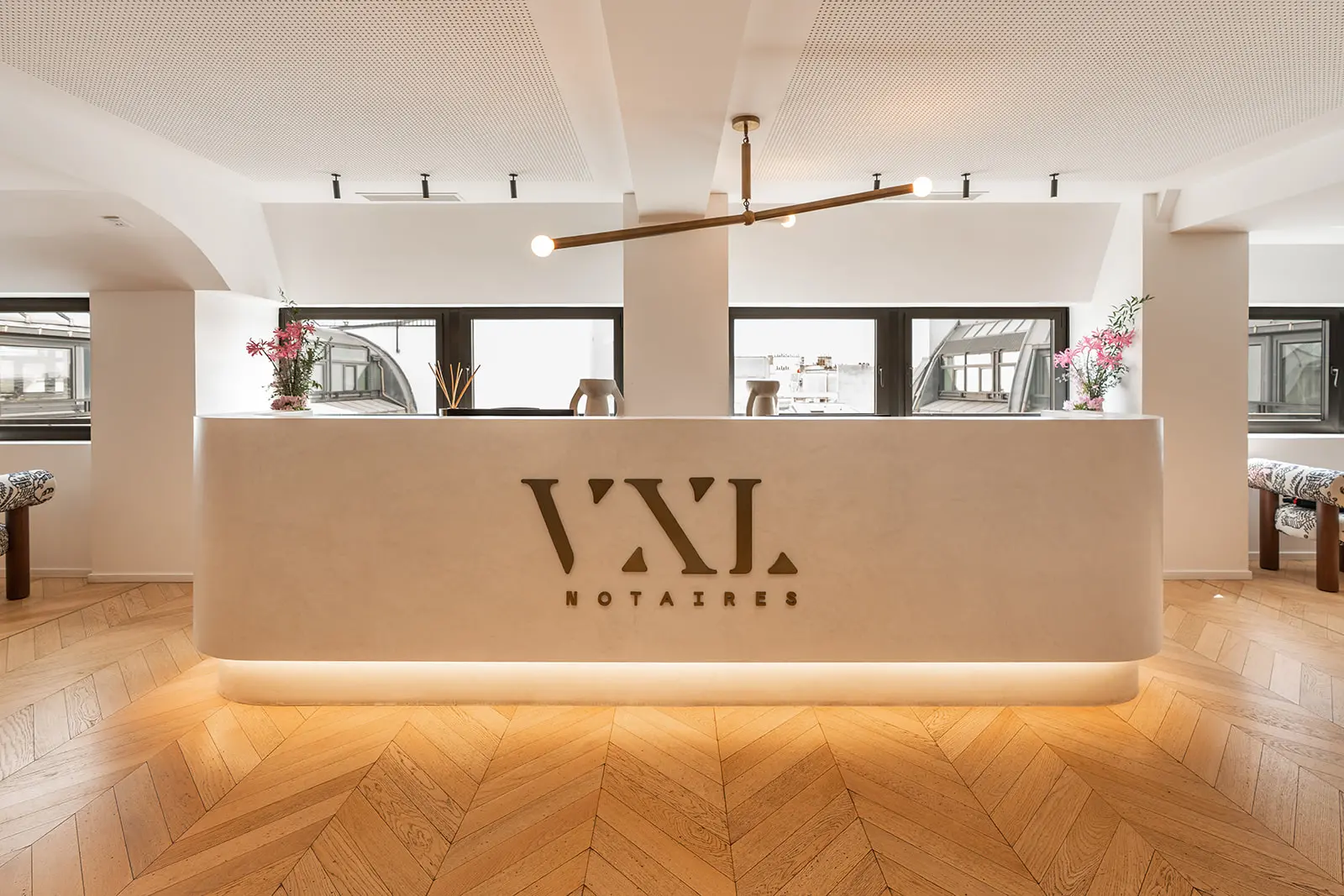 Accueil de l’étude VXL Notaires, 19 rue Cognacq-Jay à Paris 7e