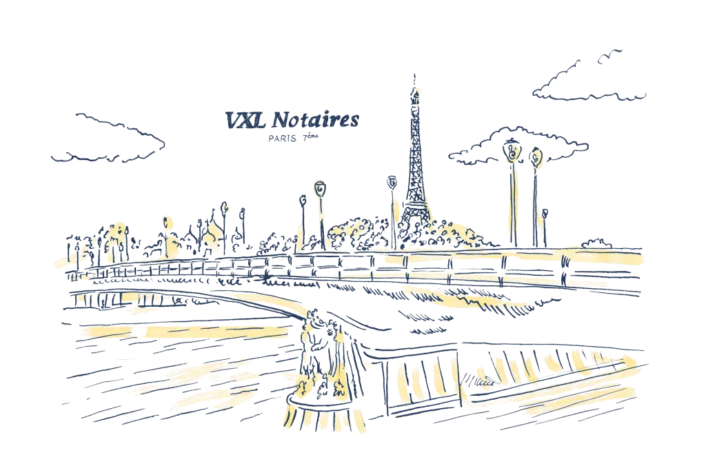 Illustration de Paris et de la tour Eiffel – VXL Notaires, étude notariale à Paris 7e